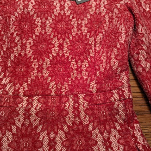 NWT Gorgeous!! Maje Dress Size 1 (XS) with drop waist, textured fabric & POCKETS - Picture 6 of 7